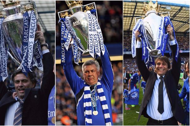 ancelotti mourinho conte chelsea