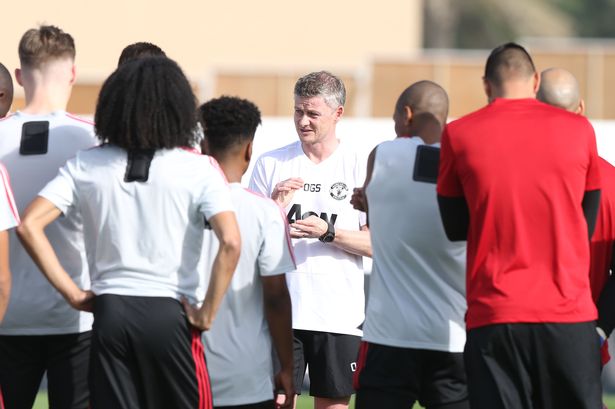 solskjaer man united training