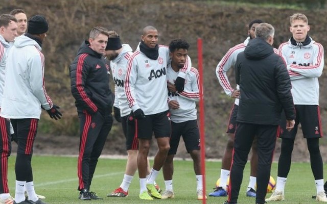 man utd training