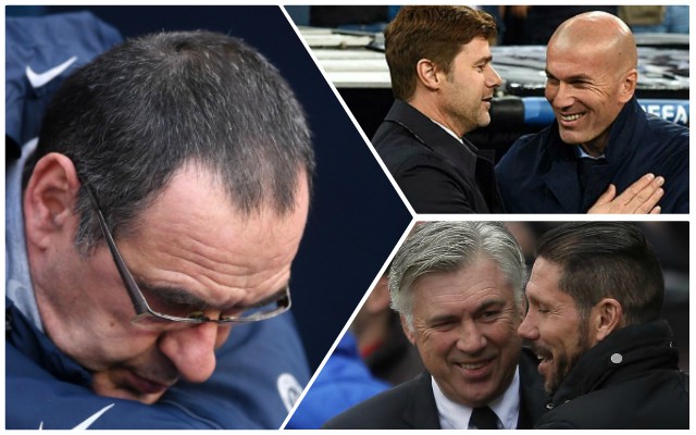sarri pochettino zidane simeone ancelotti