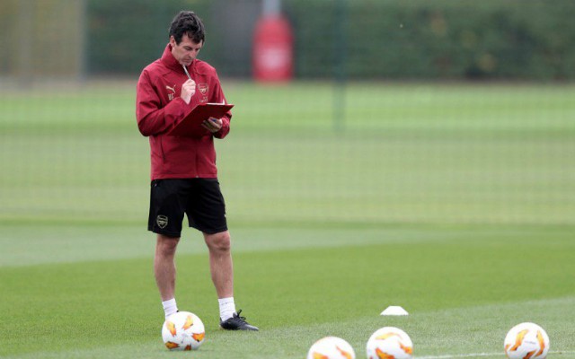 unai emery arsenal training