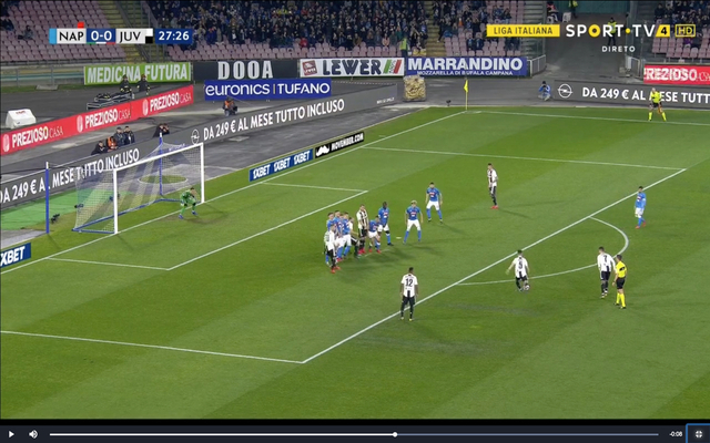 Pjanic-curls-in-free-kick-after-Napoli-keeper-is-sent-off
