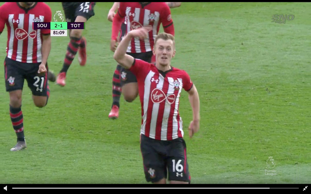 Ward-Prowse-does-Ronaldos-celebration-after-Tottenham-winner