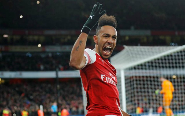 aubameyang celebration vs manchester utd