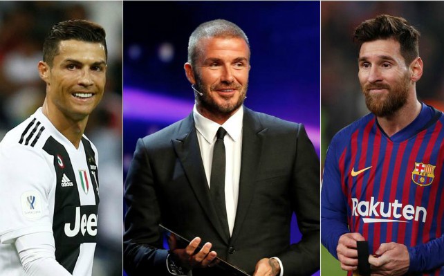 ronaldo beckham messi