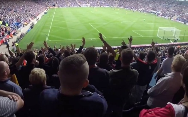 Arsenal fans at Leicester City
