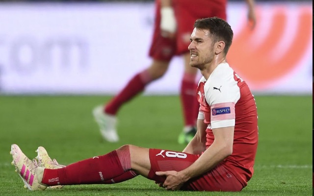 Arsenal star Aaron Ramsey injured against Napoli