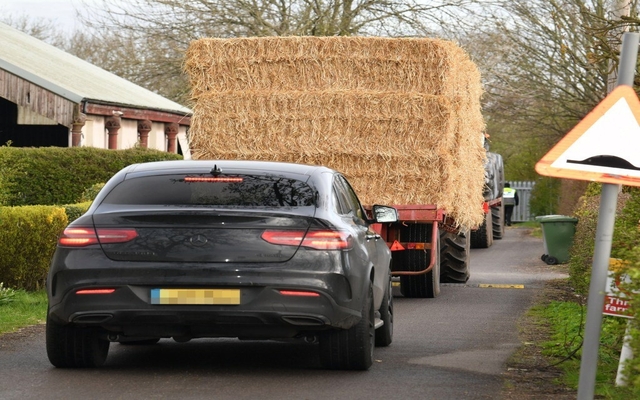 Dalot-stuck-behind-hay