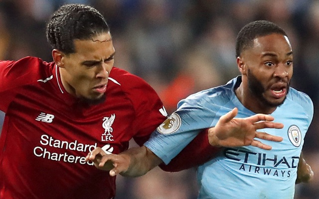 Virgil van Dijk (left) and Raheem Sterling