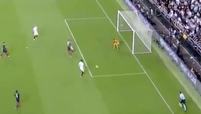 Aubameyang goal Arsenal Valencia
