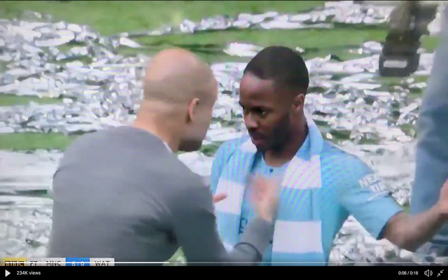 Guardiola-lecturing-Sterling-after-FA-Cup-Final