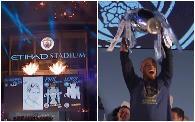 Man City title celebrations Etihad