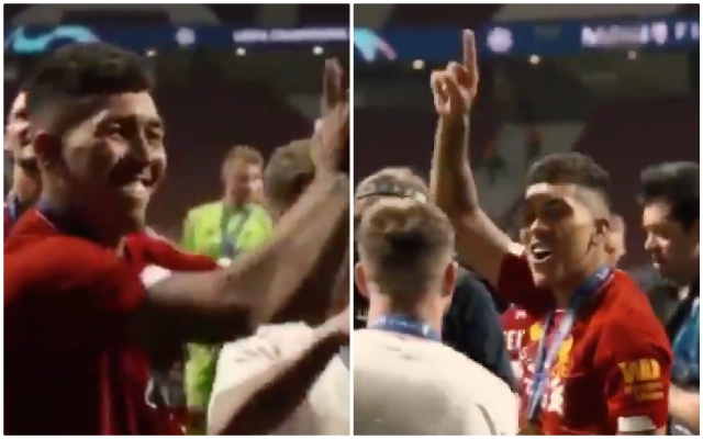 Firmino Liverpool fans