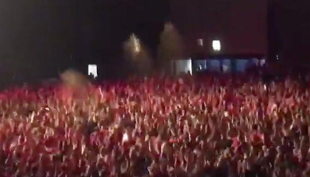 Liverpool fans in Liverpool for CL final