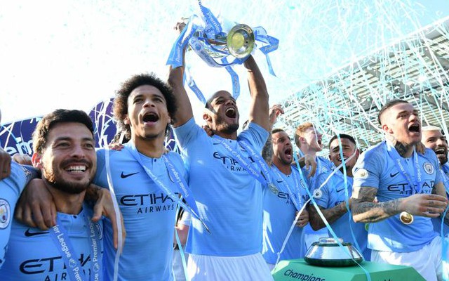 man city premier league trophy