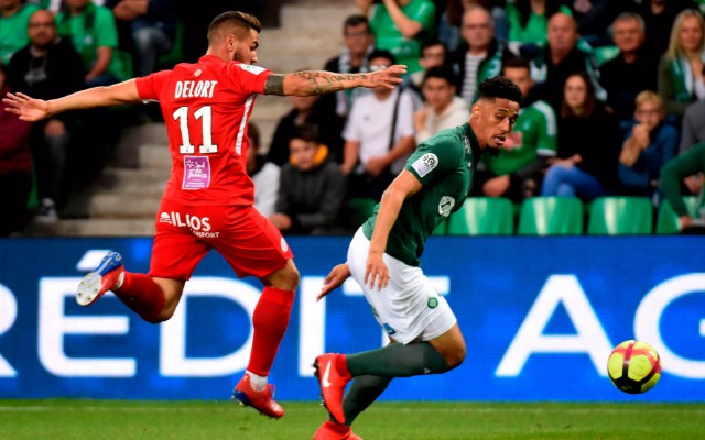william saliba in action in ligue 1