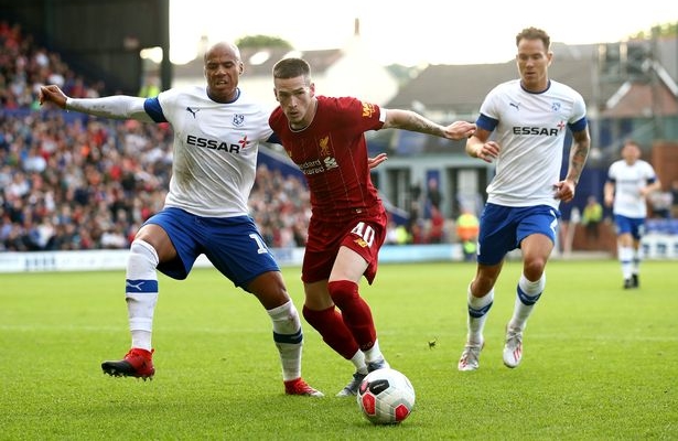 Leeds United target Ryan Kent in action for Liverpool in pre-season