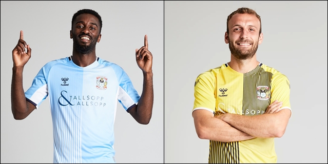 Coventry City's Home and Away Hummel shirts for the 2019/2020 season