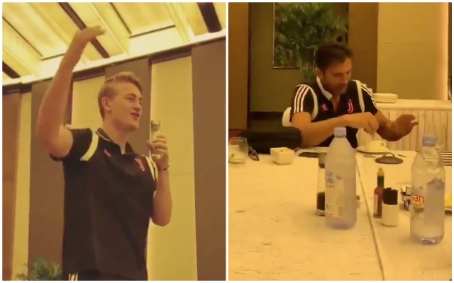 De Ligt sings Bob Marley Juventus initiation