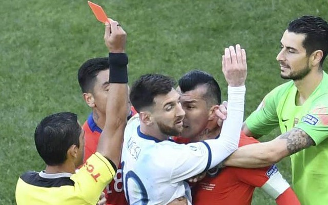 Messi's Copa America ended with a red card against Chile