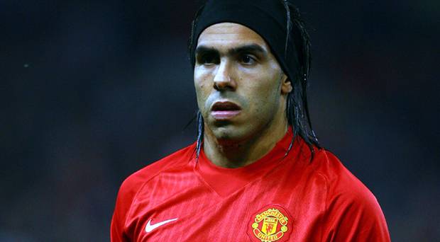 Carlos Tevez in action for Manchester United