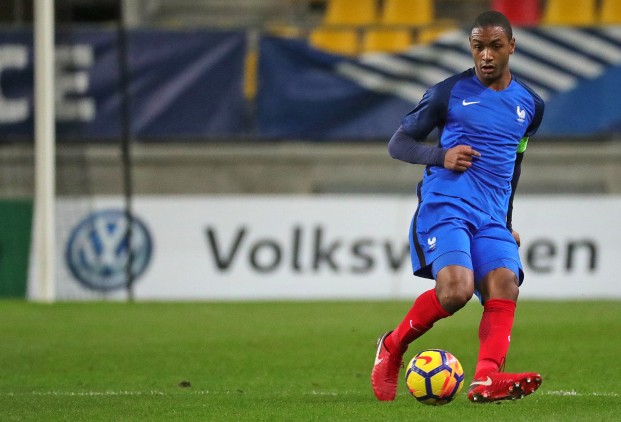 Abdou Diallo in action for France U21's