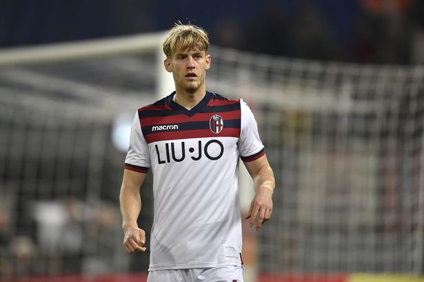 Filip Helander in action for Bologna