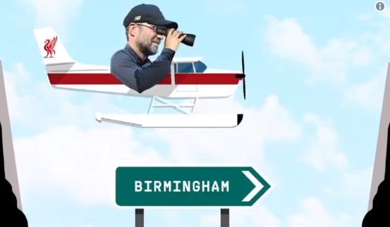klopp plane southampton video