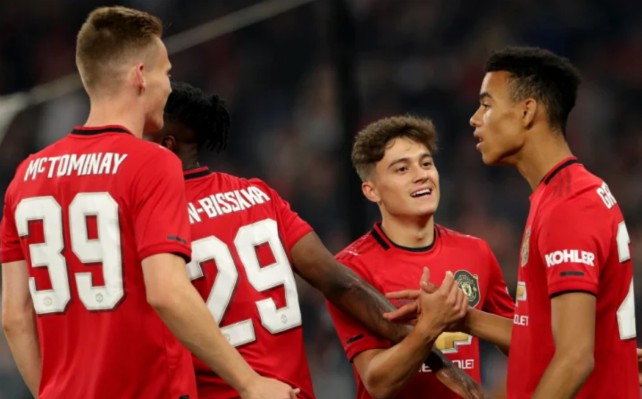 Scott McTominay Daniel James Mason Greenwood Manchester United
