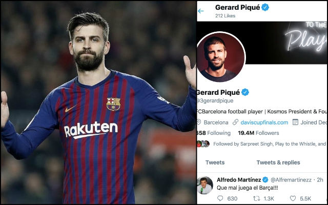 Pique-likes-tweet-slamming-Barcelona-performance