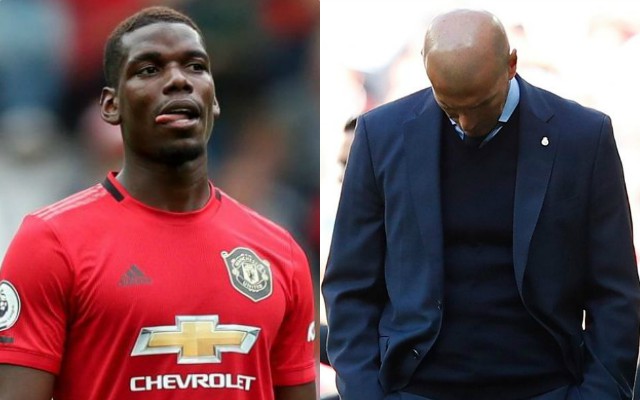 man utd paul pogba real madrid zinedine zidane