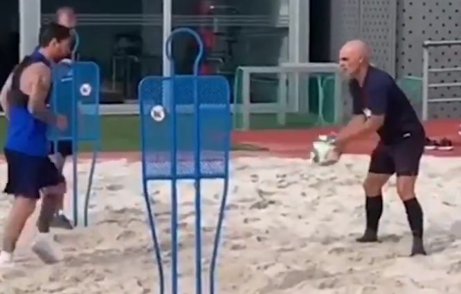 Messi training video