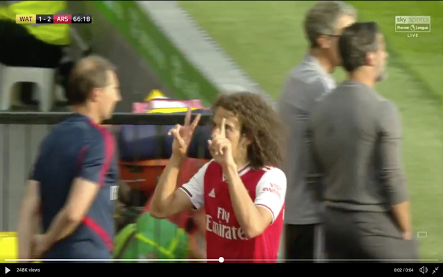 Video-Guendouzi-signals-2-1-to-Watford-fans
