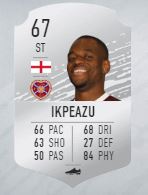 Ikpeazu's FIFA Ultimate Team card this year