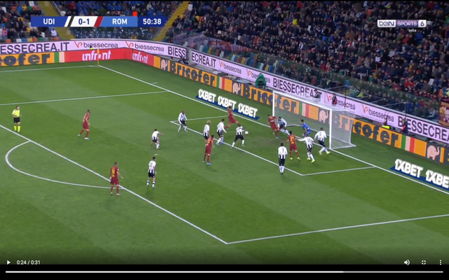 Video-Smalling-goal-for-Roma-vs-Udinese