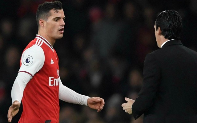 granit xhaka unai emery arsenal crystal palace