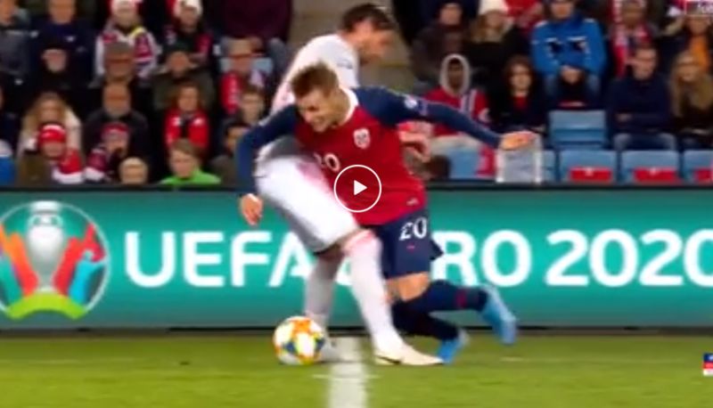 martin odegaard sergio ramos nutmeg video