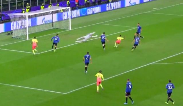 sterling goal man city atalanta