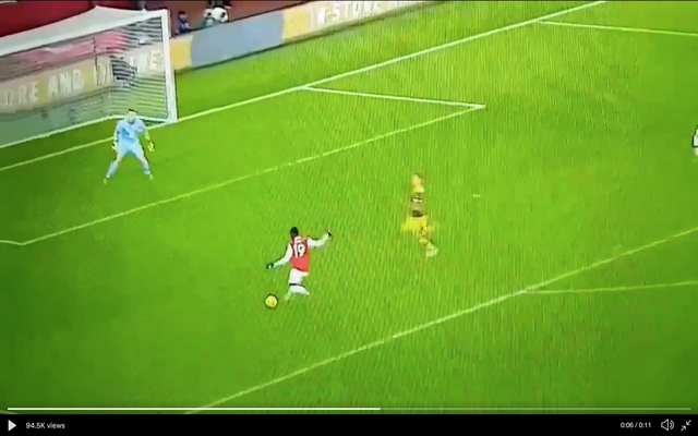 Video-Pepe-slammed-for-chance-during-Arsenal-vs-Southampton