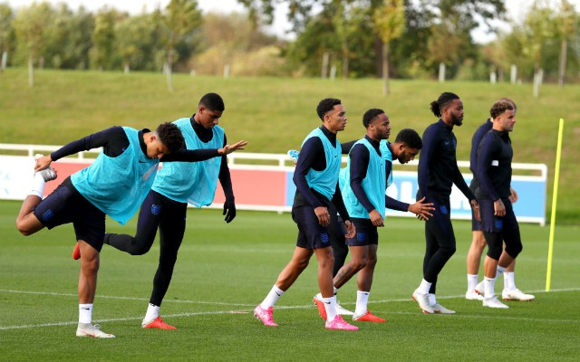 england training sancho rashford sterling alexander-arnold