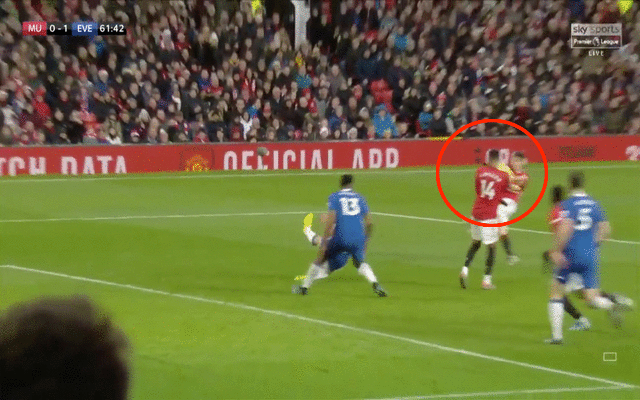 Video-Dan-James-kicks-ball-into-Lingards-face