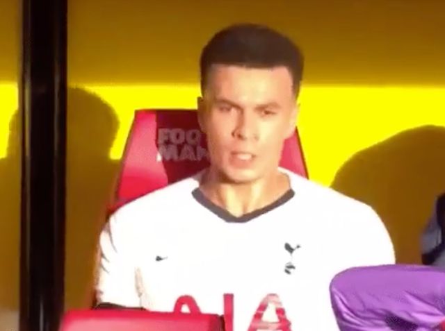 Alli reaction sub Tottenham Watford