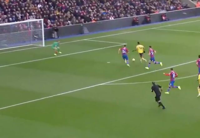 Aubameyang goal Arsenal Palace