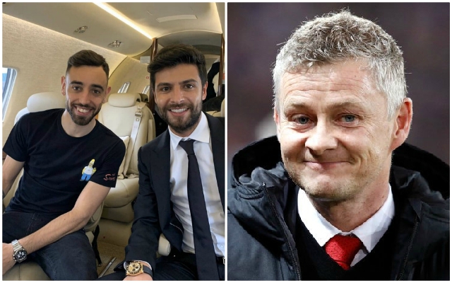 Fernandes-on-plane-to-Manchester