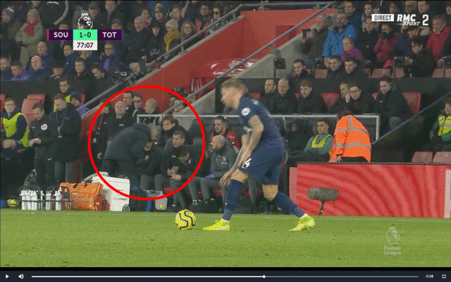 Video-Mourinho-yellow-card-for-Spurs-vs-Southampton