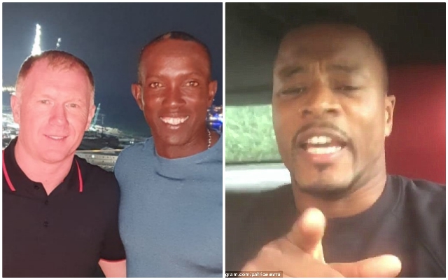 Scholes Evra Man Utd centre forward