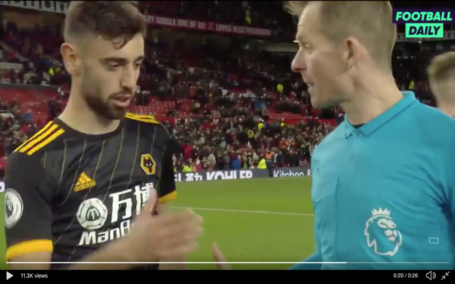 Video-Fernandes-wears-Wolves-shirt