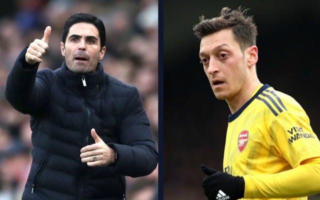 arsenal manager arteta and ozil