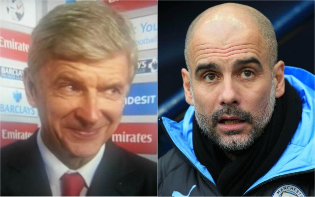 arsene wenger and pep guardiola