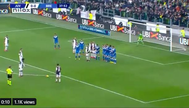 dybala goal video free kick